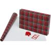 American Greetings Reversible Wrapping Paper, Red and Black Plaid (1 Jumbo Roll, 175 sq. ft.)(Red and Black)