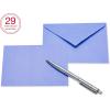 American Greetings Single Panel Blank Cards with Envelopes, Rainbow Colors (200-Count)(pastel blue  pink  purple  teal  yellow  green)