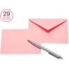 American Greetings Single Panel Blank Cards with Envelopes, Rainbow Colors (200-Count)(pastel blue  pink  purple  teal  yellow  green)