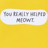 American Greetings Thank You Card (Hug)(Cat)