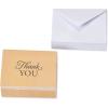 American Greetings Thank You Cards with Envelopes, Blue and White (50-Count)(Brown Kraft-Style)