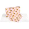 American Greetings Wrapping Paper Sheets with Gridlines, Dalmatian, Designed by Bouffants & Broken Hearts (12 Sheets, 30 in. x 20 in.)(3FW 12SHT P BBH LEOPARD)