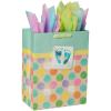 imageAmerican Greetings 13quot Large Bag with Tissue Paper Tiny Toes 1 Bag 8SheetsTiny Toes
