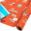 imageAmerican Greetings 40 sq ft Reversible Kids Wrapping Paper for Birthdays Designed by Allison Black 1 Roll 30 in x 192 inSR3040SQ PR FSC ALISNBLK BDDOG