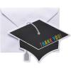 imageAmerican Greetings Blank Congratulations and Graduation Cards Pack Bright and Trendy 48CountGraduation Cap Shape