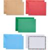 imageAmerican Greetings Blank Holiday Cards with Envelopes Kraft Red Green and Blue 200Count