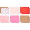 imageAmerican Greetings Bulk Blank Cards with Envelopes Pink Heart Stationery 200Countred  pink  white  kraft