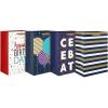 imageAmerican Greetings Multi Design Wine Gift Bags All Occasions 5 BagsMD BAG BNDL ALLOCC SLVRGLD 4CT