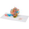 imageAmerican Greetings Pop Up Romantic Birthday Card HeartsBouquet