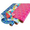 imageAmerican Greetings Reversible Birthday Wrapping Paper for Kids Dinosaurs and Unicorns 3 Rolls 120 sq ftStars  Polka Dots  and Balloons