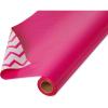 imageAmerican Greetings Reversible Wrapping Paper Jumbo Roll for All Occasions Navy and Stripes 1 Roll 175 sq ftPink and Chevron