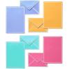 imageAmerican Greetings Single Panel Blank Cards with Envelopes Rainbow Colors 200Countpastel purple  goldenrod  aqua  pink