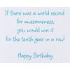 American Greetings 10th Birthday Card (Big 10)(Big 10)