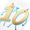 American Greetings 10th Birthday Card (Big 10)(Double High-Five)