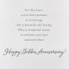 American Greetings 50th Anniversary Card for Couple (Golden Anniversary)(Beautiful and Lasting)