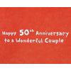 American Greetings 50th Anniversary Card for Couple (Golden Anniversary)(Long and Happy Marriage)