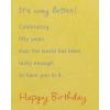 American Greetings 50th Birthday Card (Wonderful Life You’re Living)(Way Better)