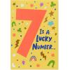 American Greetings 7th Birthday Card (Big 7)(Lucky to Know You)