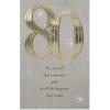 American Greetings 80th Birthday Card (Extraordinary You)(80 in Silver and Gold)