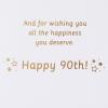 American Greetings 90th Birthday Card (Birthday Balloons)(Cake w Candles)