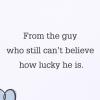 American Greetings Anniversary Card For Him From Him (How Lucky)(Silhouettes of 2 Men)