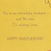 American Greetings Anniversary Card for Husband (Need Your Hug)(Happy In Ways I’d Never Dreamed)