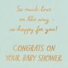 American Greetings Baby Shower Card (Smiles Grow)(Baby Icons in Oval)