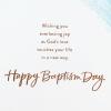 American Greetings Baptism Card (God’s Love)(Watercolor Ltg w Cross)