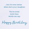American Greetings Birthday Card for Daughter (Girls Can Do Anything)(Loved More Than Words Can Say)