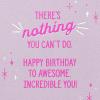 American Greetings Birthday Card for Her (Don’t Settle)(Spring WomanKind Jacket)