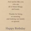 American Greetings Birthday Card for Uncle (Making Our Family So Special)(Uncle on Tag)