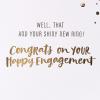 American Greetings Engagement Card – Designed by Kathy Davis (Sweet and Special)(Shiny New Ring)
