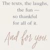 American Greetings Friendship Card (Thankful For All of It)(Friend Lettering)