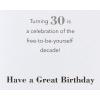 American Greetings Funny 30th Birthday Card (Four Stages)(Balloon)