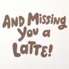 American Greetings Funny Miss You Card (Miss Your Face)(Latte)