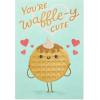 American Greetings Funny Romantic Card (Waffle-y Cute)(Waffley)