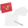 American Greetings Holiday Thank you Cards with Envelopes, Red Snowflakes (25-Count)(CHRISTMAS THANK YOU LTG 25CT)