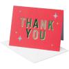 American Greetings Holiday Thank you Cards with Envelopes, Red Snowflakes (25-Count)(CHRISTMAS THANK YOU LTG 25CT)