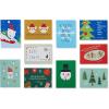 American Greetings Mini Christmas Cards for Kids Lunch Boxes, Holiday Cheer (40-Count)(Santa and Friends)