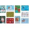 American Greetings Mini Christmas Cards for Kids Lunch Boxes, Holiday Cheer (40-Count)(Santa and Friends)