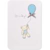 American Greetings New Baby Boy Card (Bear with Balloon)(Bear with Balloon)