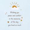 American Greetings Pet Sympathy Card (Dogs Live Forever In Your Heart)(Rainbow Dog)