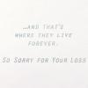 American Greetings Pet Sympathy Card for Cat (They Live Forever)