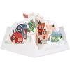 American Greetings Pop Up Christmas Card (Brightest Wishes)(Santa Flying Pop Up)