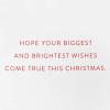 American Greetings Pop Up Christmas Card (Brightest Wishes)(Santa Flying Pop Up)