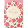 American Greetings Romantic Card for Wife (Every Way Imaginable)(Floral pattern lettering)
