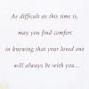 American Greetings Sympathy Card (New Star, Shine Forever)(Lily of the Valley)