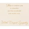 American Greetings Sympathy Card for Loss of Mother (Thinking of You)(In Memory of Your Mother)
