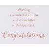 American Greetings Wedding Card (Beautiful Beginning)(Lifetime Filled with Happiness)