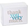 American Greetings Wedding Thank You Cards with Envelopes, Gold and Cream (50-Count)(Blue and Gray)